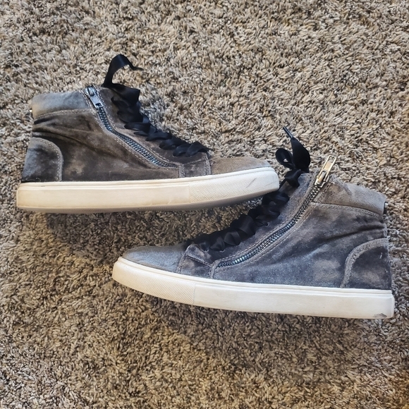 Steve Madden Women's Earnst-V Suede High Tops w/ Side Zip,‎ Size 6.5 B. - Picture 7 of 10